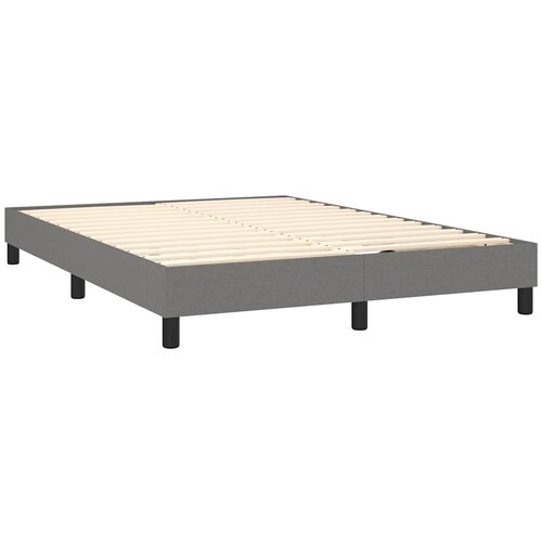  Okvir kreveta s oprugama i madrac svjetlosivi 140x200cm tkanina Slike