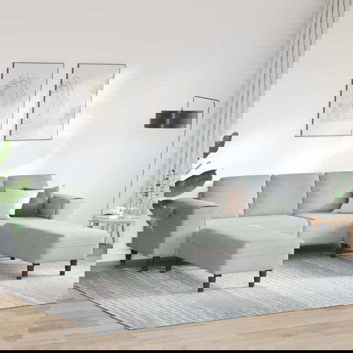VidaXL Set sofe 3 pcs Svjetlosiva Bar&amp;scaron;un Slike
