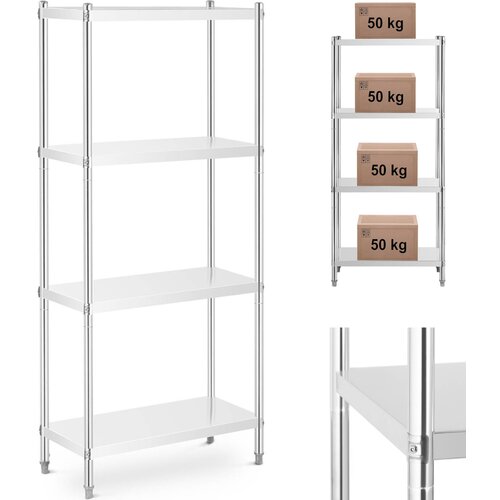 Royal Catering Kovinski gostinski skladi&amp;scaron;čni regal do 200 kg 80 x 40 x 180 cm, (21101844) Slike