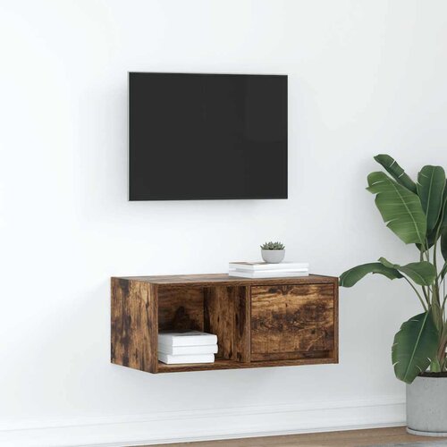 vidaXL TV omarica dimljeni hrast 60x31x25,5 cm inženirski les Cene