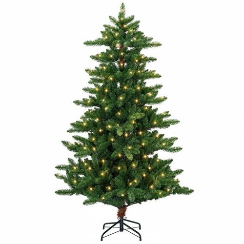  Umjetno božićno drvce 240 cm 300 LED lampica Topla bijela - 240 cm s LED svjetlima Slike