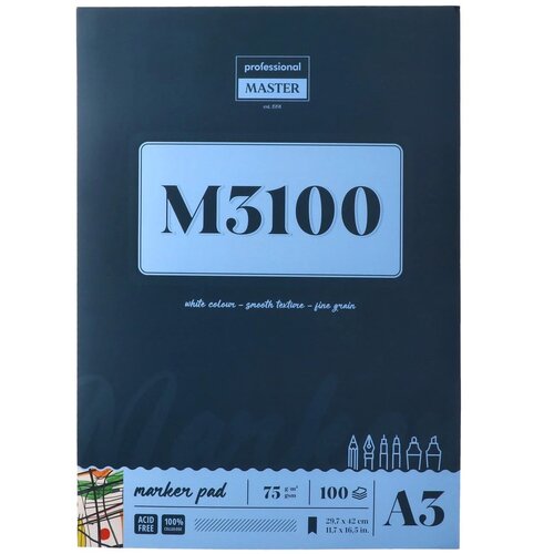 Professional Master M, marker, blok za crtanje - odaberite veličinu M3100 - 75g - 100 lista A3 Cene