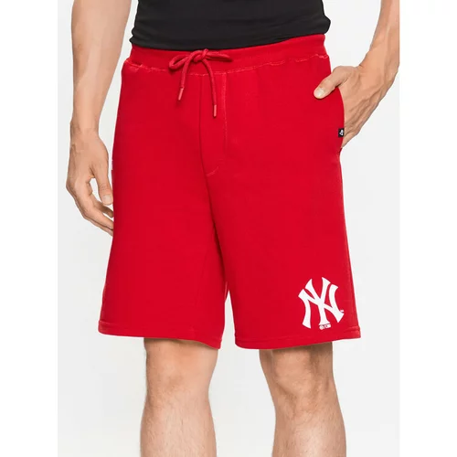 47 Brand Športne kratke hlače New York Yankees Imprint 47 Helix Shorts Rdeča Regular Fit