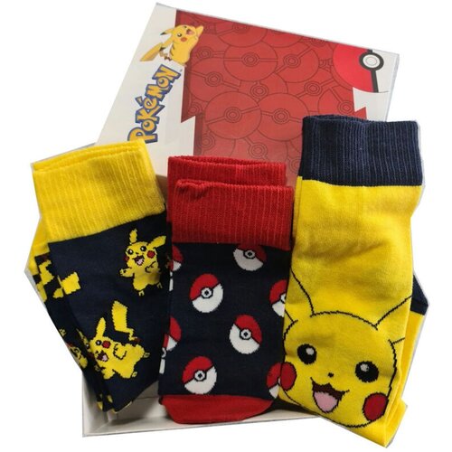 Pokemon Nogavice Chaussettes Taille universelle pour adultes en coton Večbarvna Cene