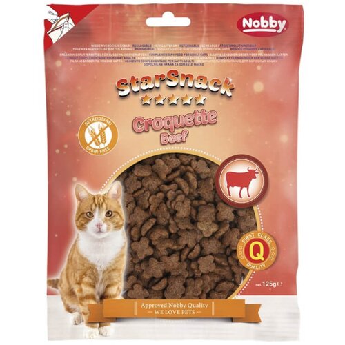 Nobby Starsnack Croquette govedina brez glutena - 125 g Cene