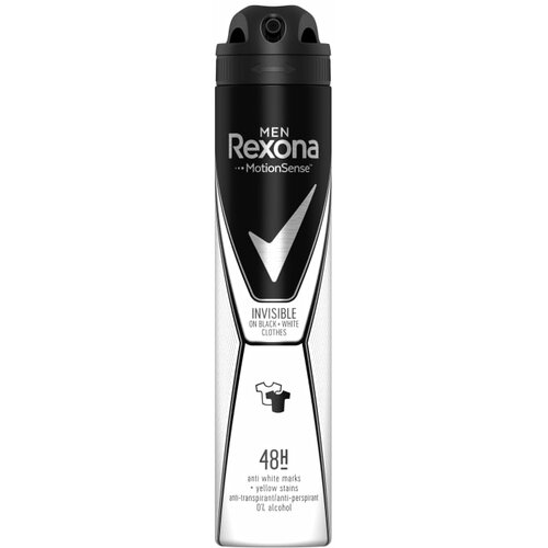 Rexona men dezodorans invisible black & white 200ml Slike