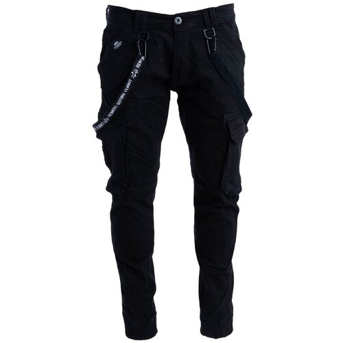 Alpha Industries Hlače mo&amp;scaron;ki, črna barva Slike