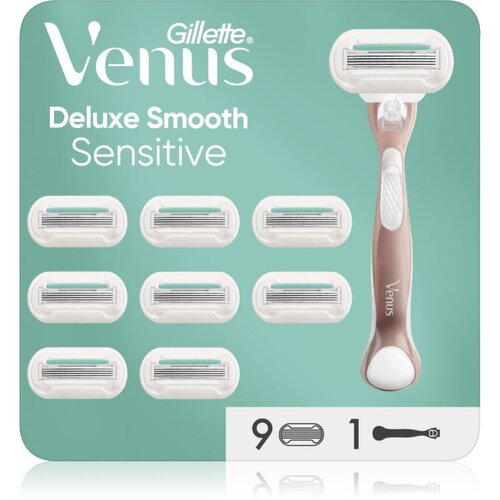 Gillette Venus Deluxe Smooth Sensitive brivnik + nadomestne britvice 9 kos Cene