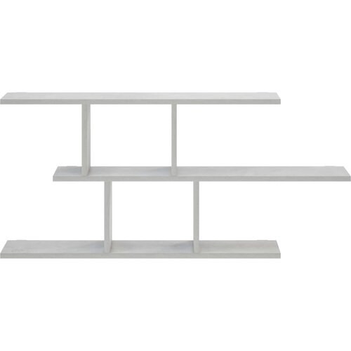  Zidna polica Betonska siva 100 x 17 x 45.5 cm prerađeno drvo Slike