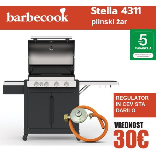 Barbecook Stella 4311 plinski žar + plinski regulator s cevjo Slike