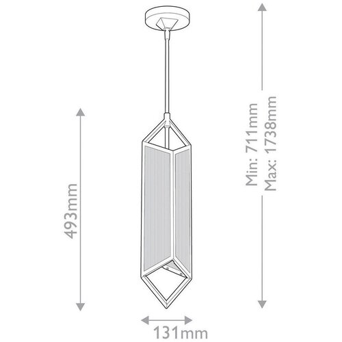 Elstead Lighting VISEČA SVETILKA Alora 13,1/49,3 cm 60 W E27 Slike
