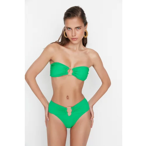 Trendyol Green Accessory Detailed Bikini Bottom