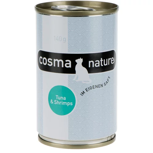 Cosma Varčno pakiranje Nature 12 x 140 g - Tuna & kozice