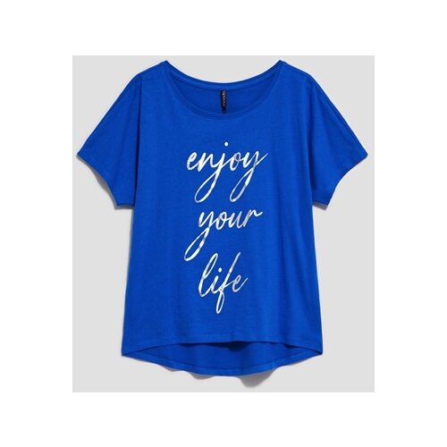 Moodo Cotton blouse with inscription Slike