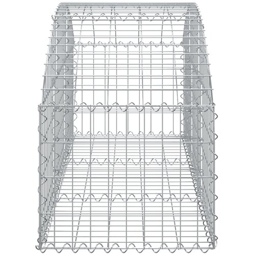  Gabionska ko&amp;scaron;ara s lukom 150x50x40/60 cm pocinčano željezo Slike