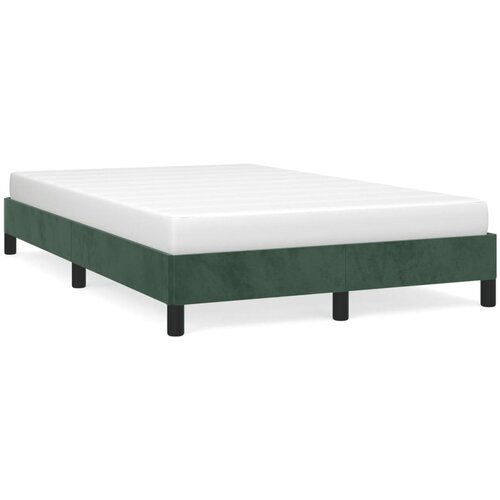 VidaXL Okvir kreveta tamnozeleni 120 x 190 cm bar&amp;scaron;unasti Slike
