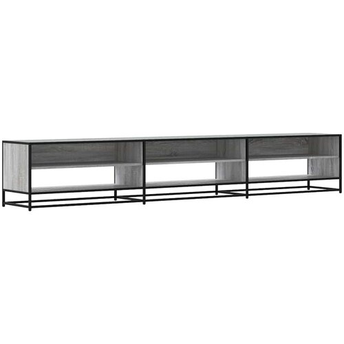 Maison Chic TV omarica - TV enota - Televizijska omarica siva sonoma 270x40x46 cm inženirski les, (21699321) Slike