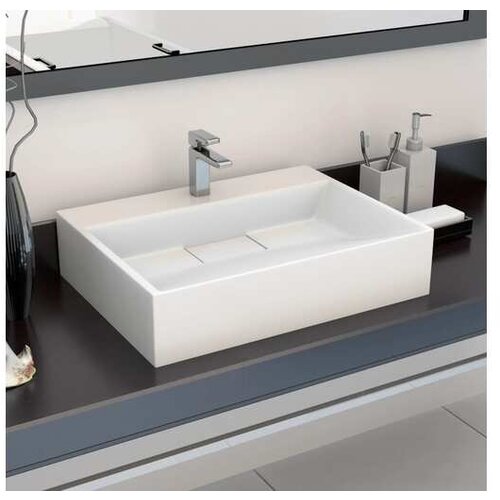  Umivalnik 50x38x13 cm liti mineral/marmor bel Cene