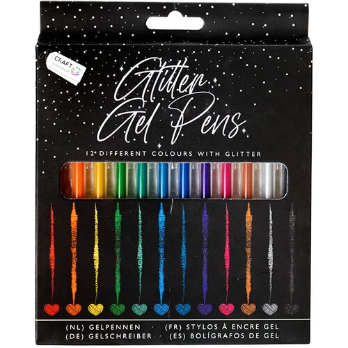  Metalik gel olovke - set od 12 kom (set gel olovaka) KORISTI SE Slike