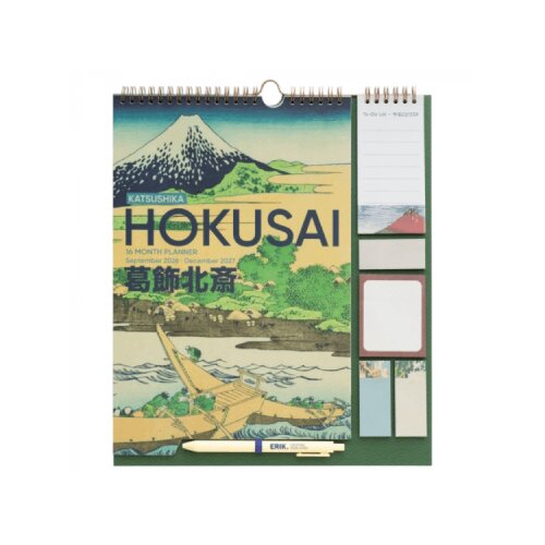 Grupo Erik Editores S. L. Hokusai - Zidni planer 2026/27 sa hemijskom - Hokusai, 16-Month, 30x34 cm Slike