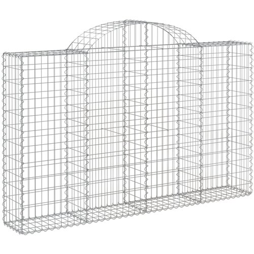  Lučne gabionske ko&amp;scaron;are 13kom 200x30x120/140cm pocinčano željezo Slike