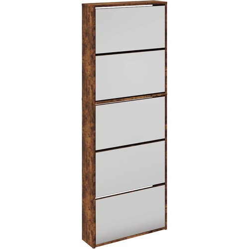  za cipele sa zrcalom 5 razine boja hrasta 63x17x169,5cm Slike