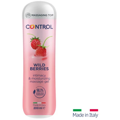 Control 2in1 intimacy & moisturizing massage gel wild berries 200ml