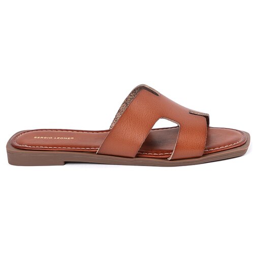 Sergio Leone Brown flip-flops with a square toe Cijene
