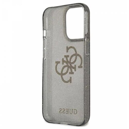 Guess GUHCP13LPCUGL4GBK big logo silikonski ovitek za iphone 13 pro - z zlatimi ble&amp;scaron;čicami Slike