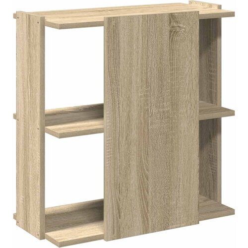 Regal za knjige s 3 razine boja hrasta 60x30x60 cm drveni Slike