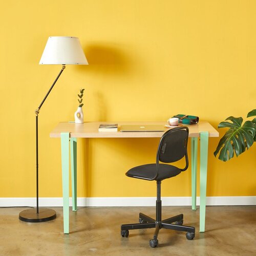 Hanah home eridanos - wooden mint green woodenmint green study desk Cene