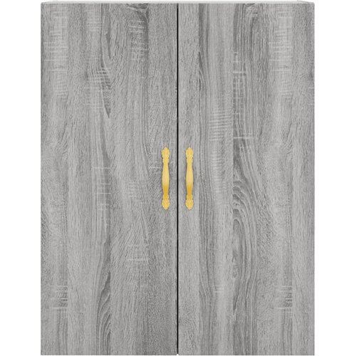  Visoka komoda siva sonome 69,5x34x180 cm od konstruiranog drva Slike
