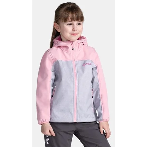 Kilpi Girls' softshell jacket RAVIA-J Light pink