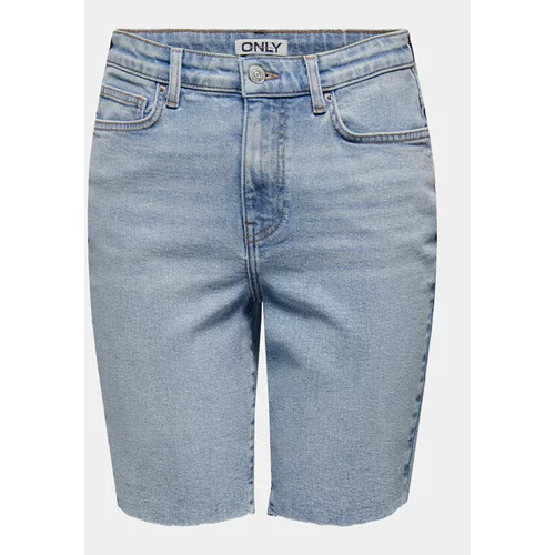 Only Jeans kratke hlače Emily 15311259 Modra Straight Fit