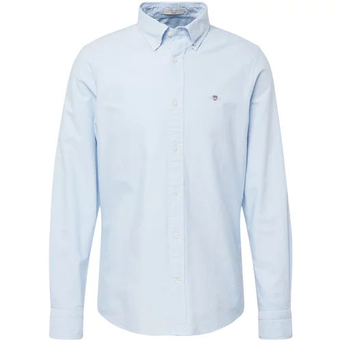 Gant Poslovna košulja mornarsko plava / svijetloplava / srebro / bijela