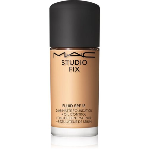 MAC Cosmetics Studio Fix Fluid SPF 15 24HR Matte Foundation + Oil Control Mini matirajoči tekoči puder SPF 15 odtenek NC25 15 ml Slike