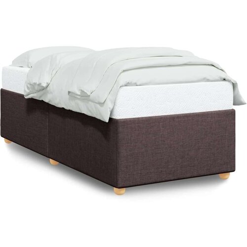 VidaXL okvir za krevet tamnosmeđi 100x200 cm od tkanine Slike