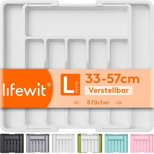 LIFEWIT raztegljiv organizator za jedilni pribor za predal Slike