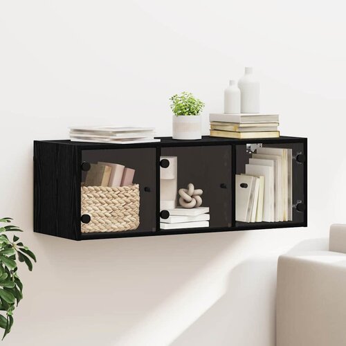 Ormar za Zid Crni hrast 102 x 37 x 35 cm Konstruirano drvo Cijene