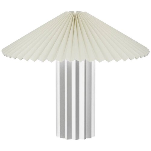 Blomus Zatemnitvena namizna svetilka s tekstilnim senčilom v beli in srebrni barvi (vi&amp;scaron;ina 36 cm) Taite &amp;ndash; Slike