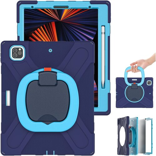 JTech Ohi&scaron;je za iPad Pro 12,9" z vrtljivim stojalom Durable Navy Blue, (22025480) Cene