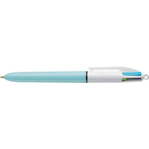 Bic izvlečni kemični svinčnik 4 Colors Fun, svetlo modro/bel, (21655622) Slike