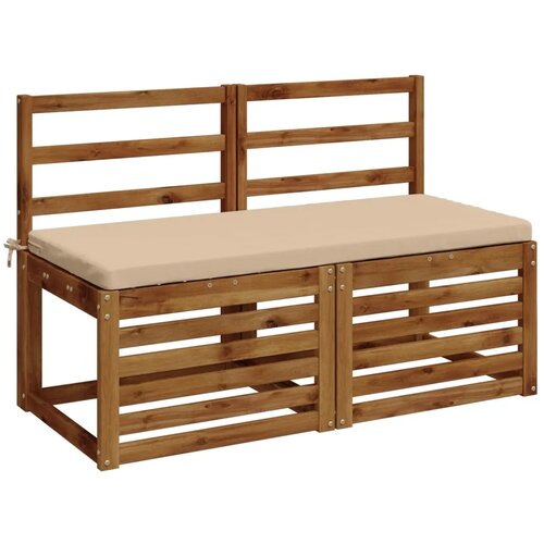  Jastučići za klupe - 2 dijela SOEST 100% poliester Krem - Krem 120 x 50 x 5 cm Melange Slike