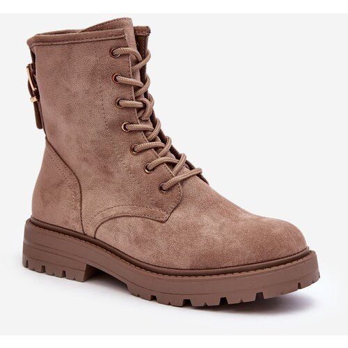 Boto WD1 Women's Zip-Up Booties Dark Beige Ninsuni Cene
