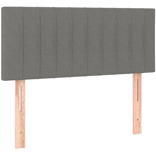  Krevet box spring s madracem tamnosivi 120 x 190 cm tkanina Slike