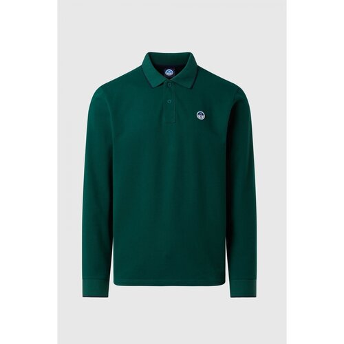 North Sails Polo majice dolgi rokavi POLO LONG SLEEVE Zelena Slike