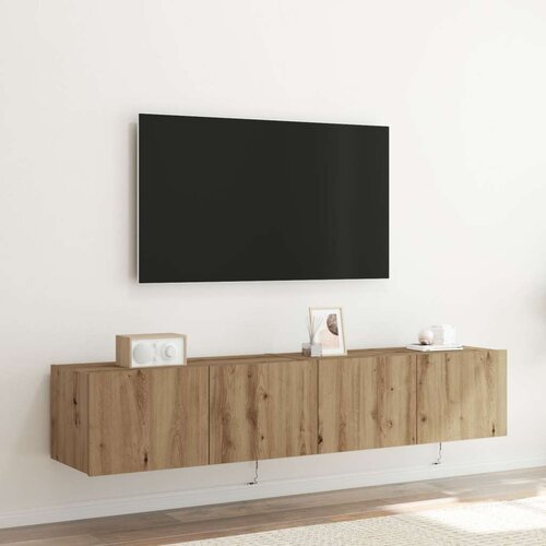 TV omarice z LED lučmi 2 kosa Artisan Oreh 80x35x31 cm Slike