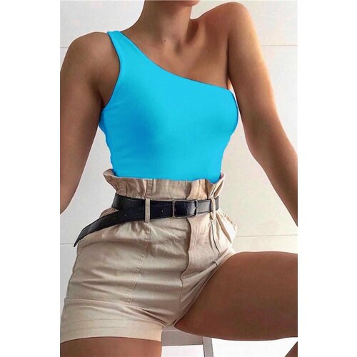 Madmext Bodysuit - Turquoise - Slim fit Slike