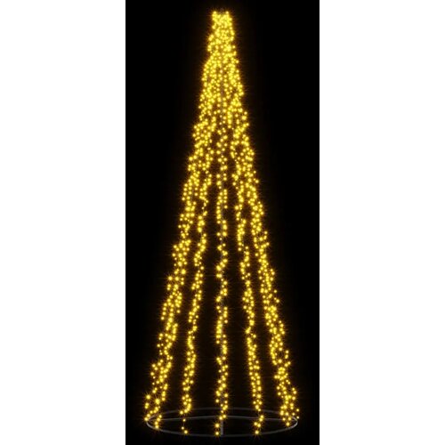  LED božićno drvce 385 cm 2460 LED lampica Topla bijela Čelik - 385 cm Slike