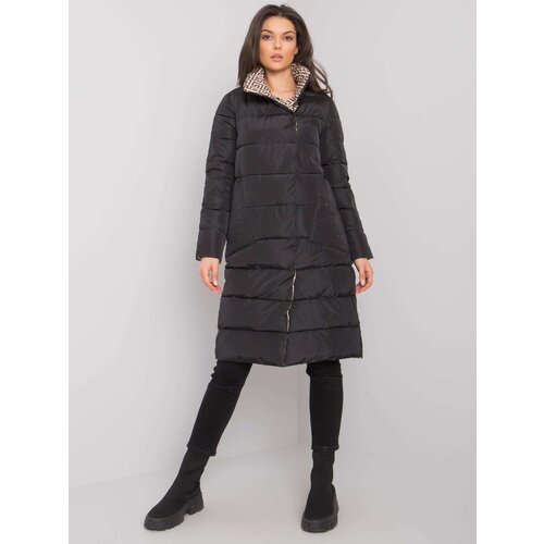 Fashion Hunters Black Alabama quilted winter jacket Cene